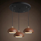 Simple and Modern Style LED Chandelier Wooden Art Living Room Bedroom Bedside Decoration Pendant Lamp Home Creative Light-8