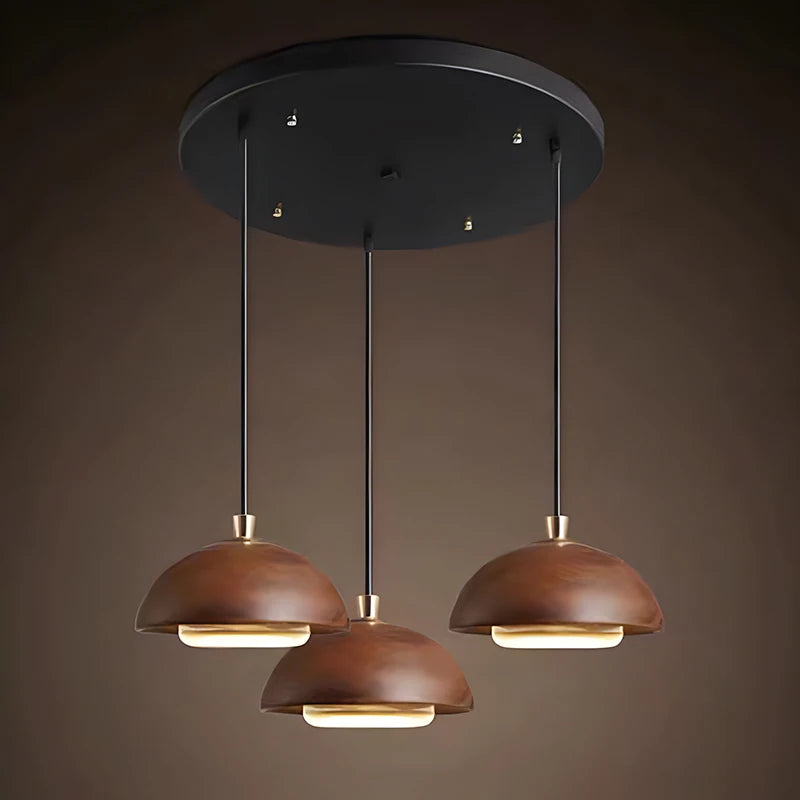 Simple and Modern Style LED Chandelier Wooden Art Living Room Bedroom Bedside Decoration Pendant Lamp Home Creative Light-8
