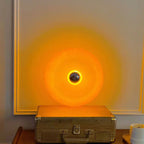 Modern LED Table Lamp Touch Orange Bauhaus Design Net Red Medieval Ins Wind Donut Wall Lamp for Bedroom Electric Power Glass-3