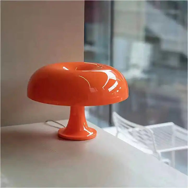 Danish  Designer High Light Orange Mushroom Night Light Italy Designer Bedside Led Mushroom Table Lamp-1