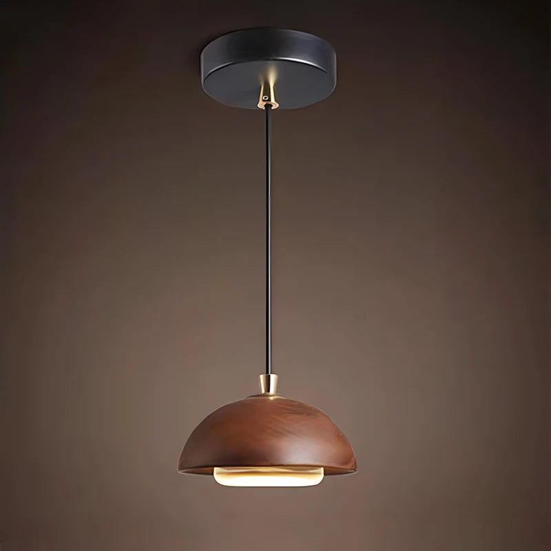 Simple and Modern Style LED Chandelier Wooden Art Living Room Bedroom Bedside Decoration Pendant Lamp Home Creative Light-7