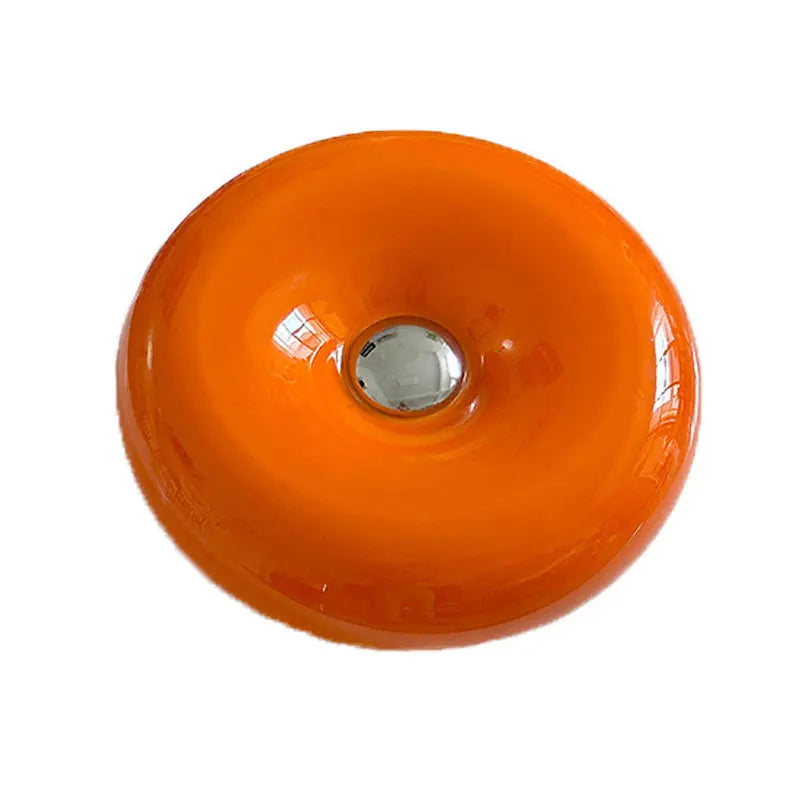 Modern LED Table Lamp Touch Orange Bauhaus Design Net Red Medieval Ins Wind Donut Wall Lamp for Bedroom Electric Power Glass-4