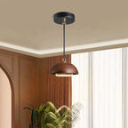 Simple and Modern Style LED Chandelier Wooden Art Living Room Bedroom Bedside Decoration Pendant Lamp Home Creative Light-3