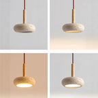 Wabi Sabi Travertine Pendant Light Led 6W Over Kitchen Island Dining Restaurant Bar Table Stone Bedside Hanging Lamp-3