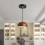Simple and Modern Style LED Chandelier Wooden Art Living Room Bedroom Bedside Decoration Pendant Lamp Home Creative Light-4