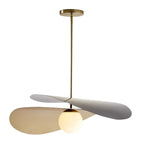 D21.7in Nordic Creative Personality Art Luxury Chandelier Living Dining Bedroom Minimalist Straw Hat Shaped Design Pendant Lamp-5