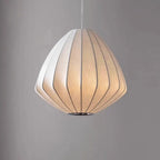 Ceiling Pendant Lamp for Living Room Bedroom Hotel Modern Silk Fabric Japanese Style Chandeliers-0