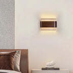 Retro Style Art Wall Lamps Creative Corridor Wall Fitting Lighting Living Room Bedroom Marble Solid Wood Decorative Wall Lamp-4