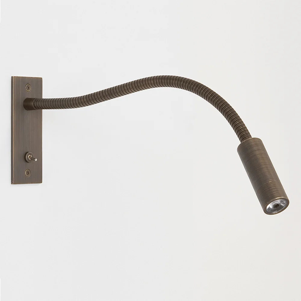 LED Gooseneck Reading Light Hotel Reading Light Headboard Hotel Bedside Reading Lamp Black Brass Wall Light Luxury-8