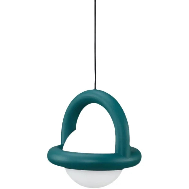 Danish designer hanging lamp for bedroom bedside Nordic art chandelier with round ball-5