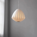 Ceiling Pendant Lamp for Living Room Bedroom Hotel Modern Silk Fabric Japanese Style Chandeliers-1