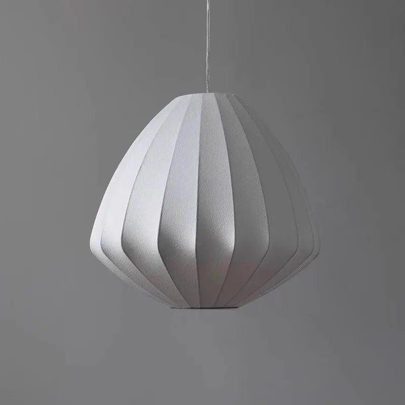 Ceiling Pendant Lamp for Living Room Bedroom Hotel Modern Silk Fabric Japanese Style Chandeliers-4