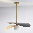 D21.7in Nordic Creative Personality Art Luxury Chandelier Living Dining Bedroom Minimalist Straw Hat Shaped Design Pendant Lamp-1