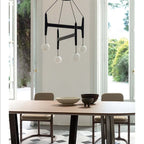 Wabi-Sabi Style Retro Art Design Modern Post-Modern Solid Wood Chandelier B&B Creative Pendant Lamps for Restaurant Dining Table-7