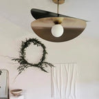 D21.7in Nordic Creative Personality Art Luxury Chandelier Living Dining Bedroom Minimalist Straw Hat Shaped Design Pendant Lamp-3