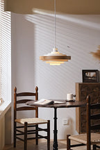 Nordic Modern Ceiling Pendant Light Fixture Single Cord Wood Drop Hanging Lamp in Kitchen Island Dining Table Bedside Restaurant-3