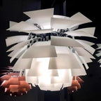Nordic Style Pine Cone Chandelier for Restaurant Living Room Study Bedroom Villa Hotel-Danish Design E26 Base Art Lamps-3