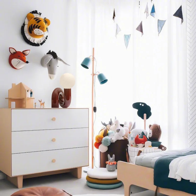 Nordic Red Modern Children's Bedroom Bedside Soft Decoration Lamps American Simple Living Room Light Luxury Designer  Table Lamp-1